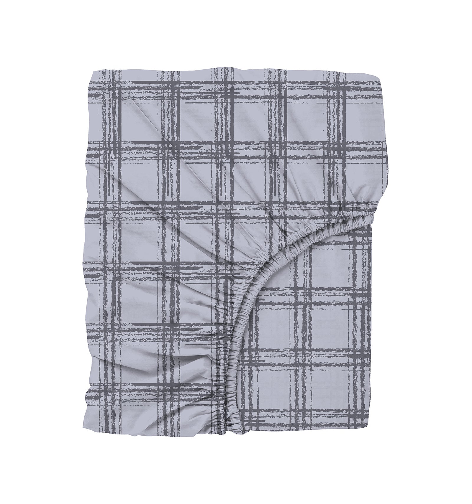 Cozy Home-Cozy Home çift Kişilik Lastikli çarşaflı Nevresim Takımı Ekose Antrasit-Çift Kişilik Nevresim Takımı-4-Milagron.com