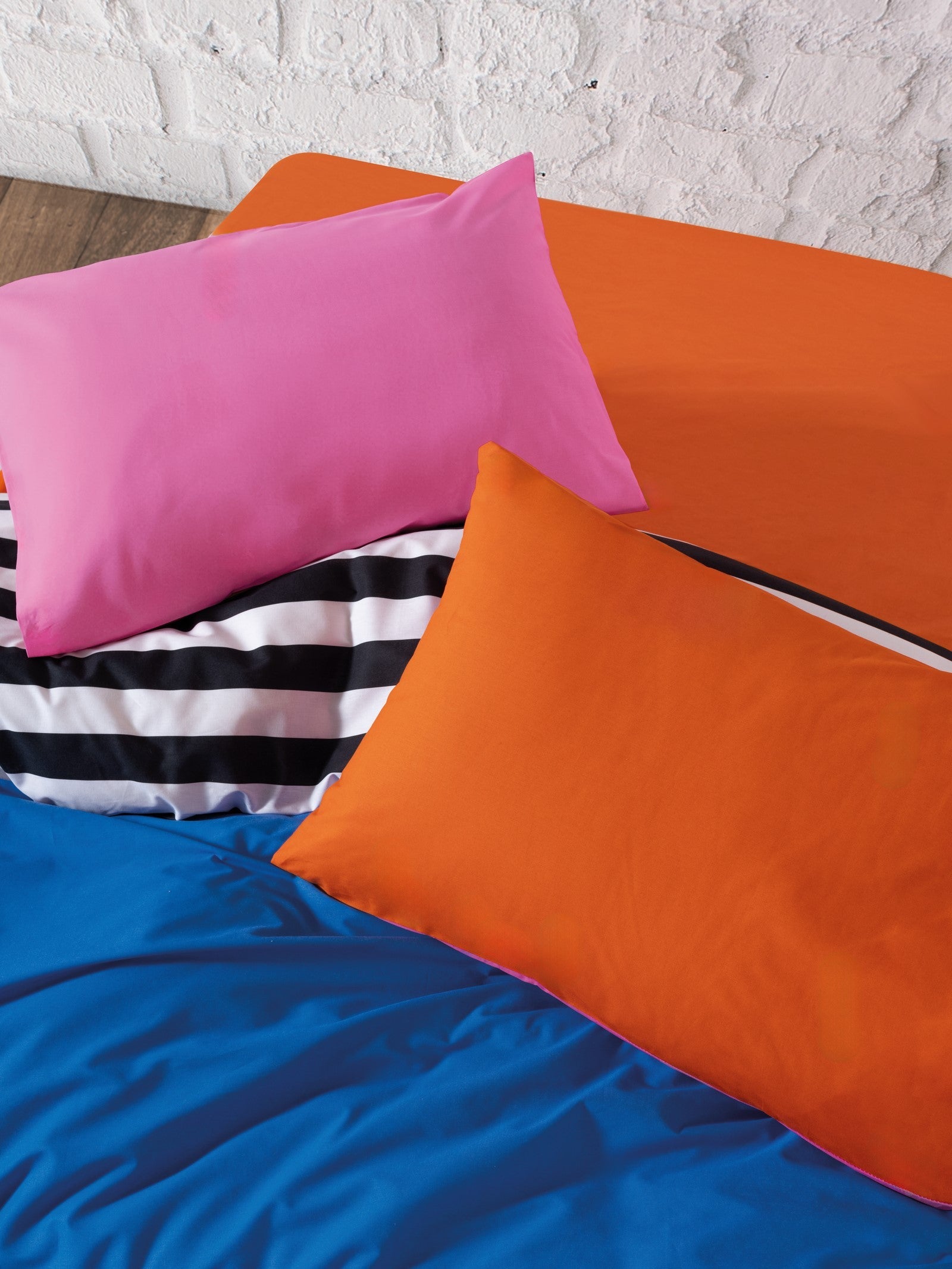 Cozy Home-Cozy Home Popping Colors Tek Kişilik Lastikli çarşaflı Nevresim Takımı Dusk Mavi-Tek Kişilik Nevresim Takımı-5-Milagron.com