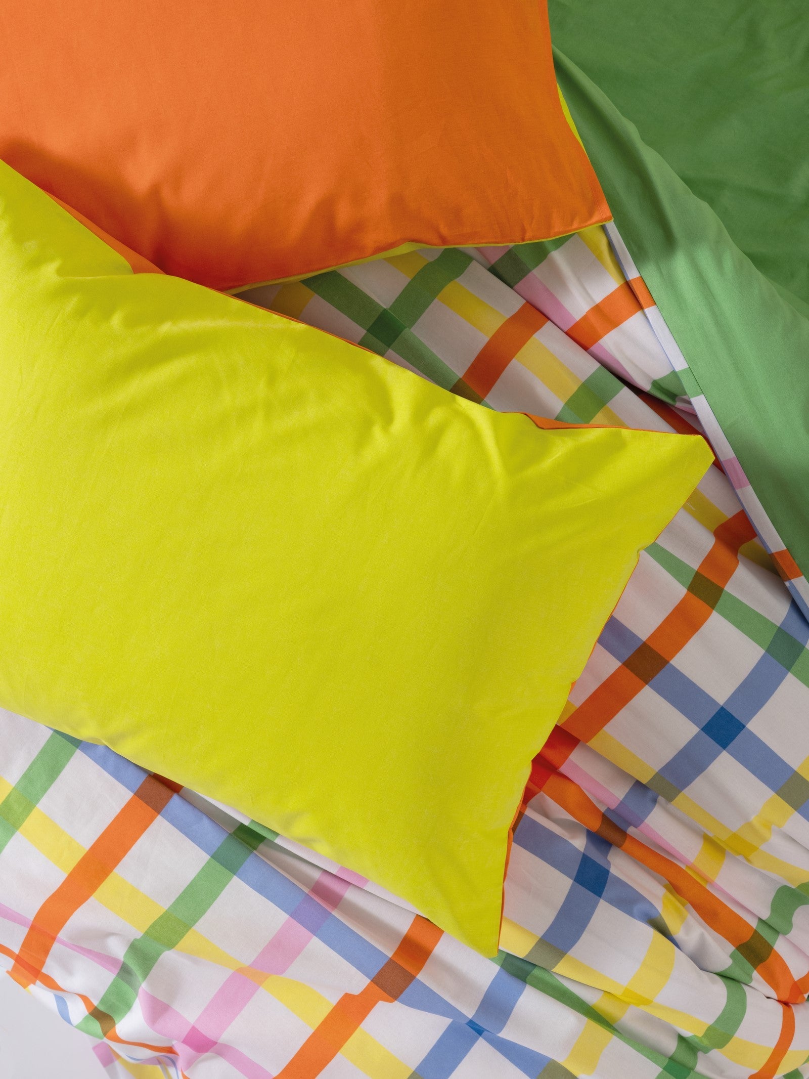 Cozy Home-Cozy Home Popping Colors Tek Kişilik Lastikli çarşaflı Nevresim Takımı Hype Yeşil-Tek Kişilik Nevresim Takımı-3-Milagron.com