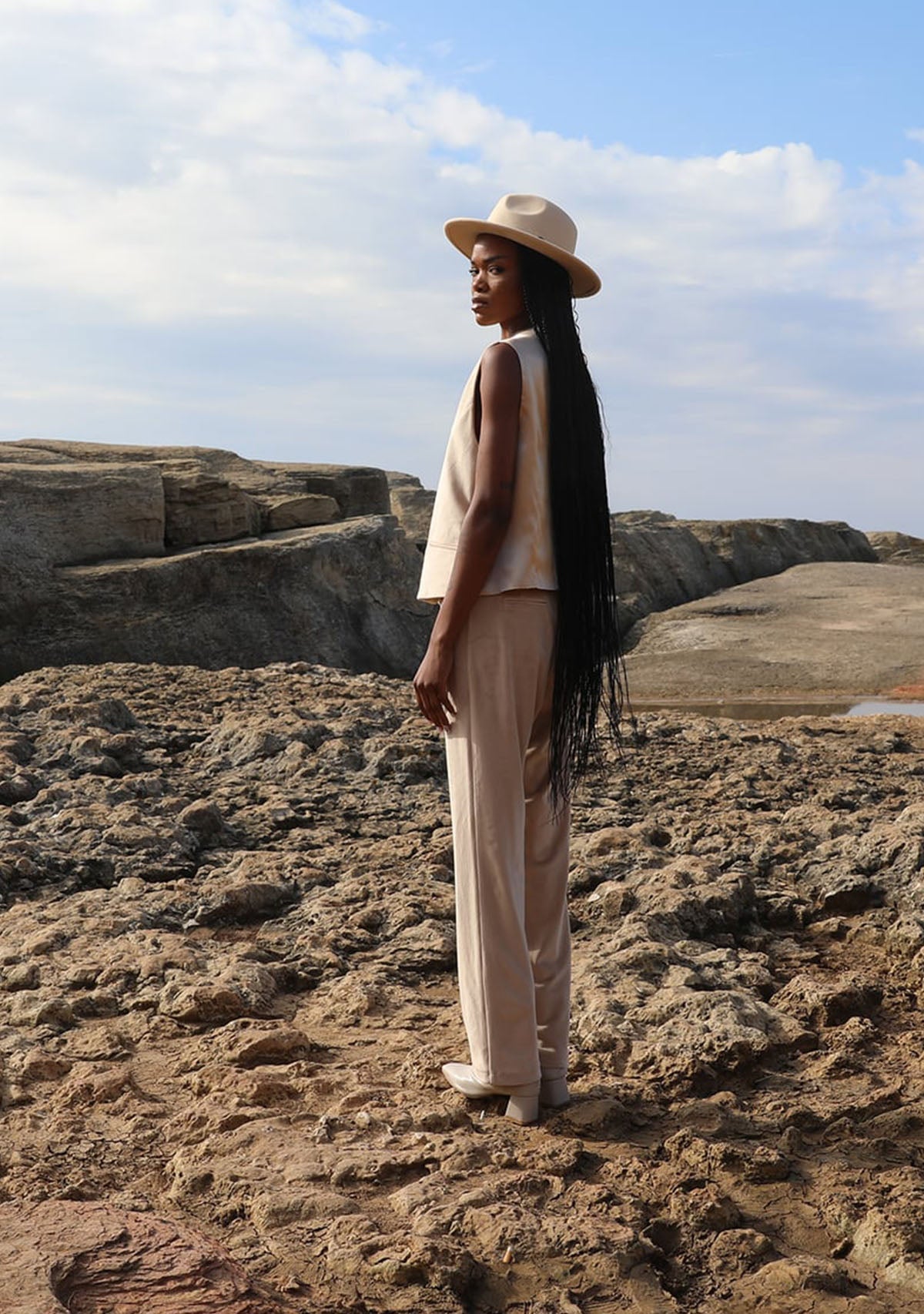 Tiny-Krem Kadife Yelek-Yelek-8-Milagron.com