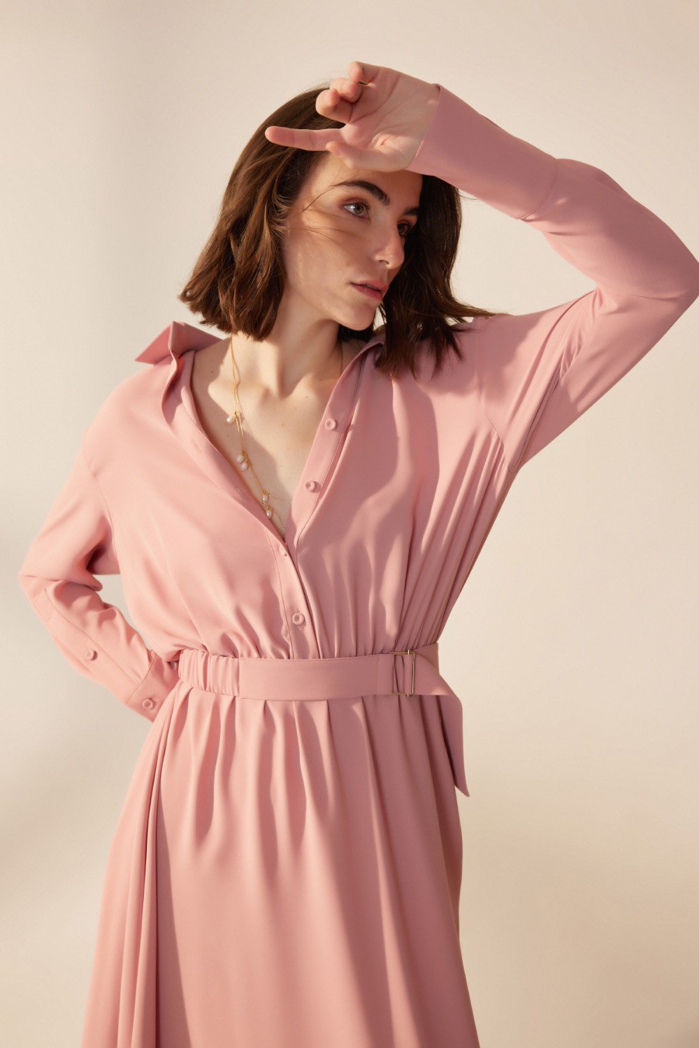 Crescent Line-Abloom Gömlek Elbise-Elbise-5-Milagron.com