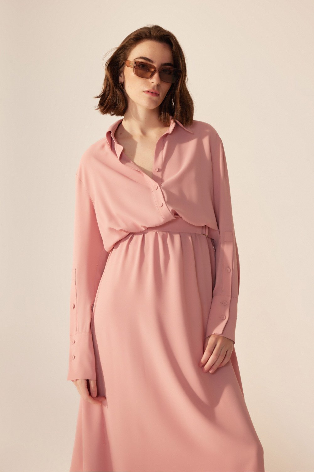 Crescent Line-Abloom Gömlek Elbise-Elbise-8-Milagron.com