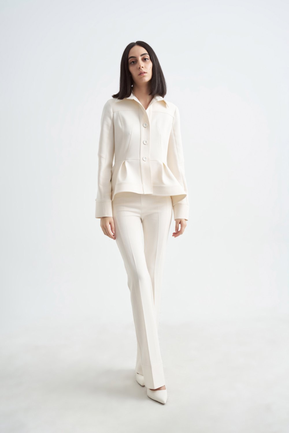 Crescent Line-Elegance Ceket Krem-Ceket-10-Milagron.com