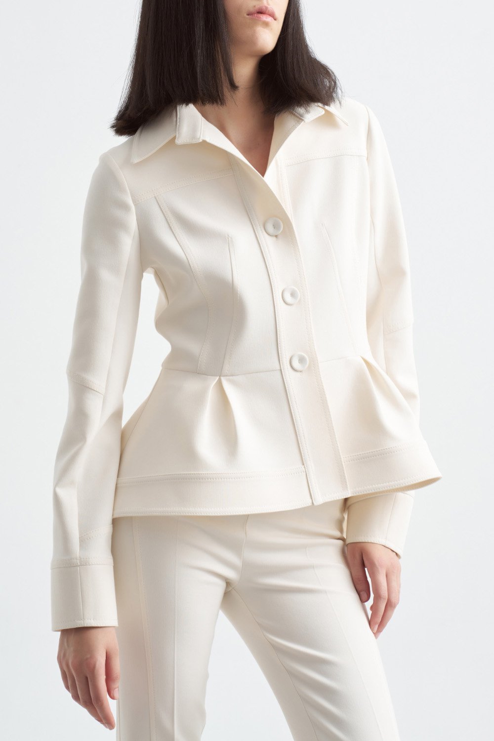 Crescent Line-Elegance Ceket Krem-Ceket-12-Milagron.com