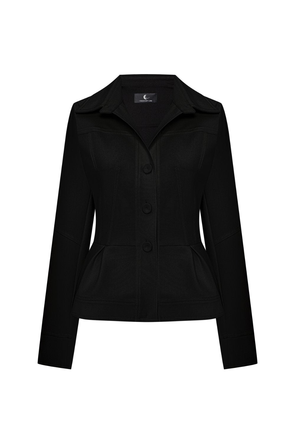 Crescent Line-Elegance Ceket Siyah-Ceket-1-Milagron.com