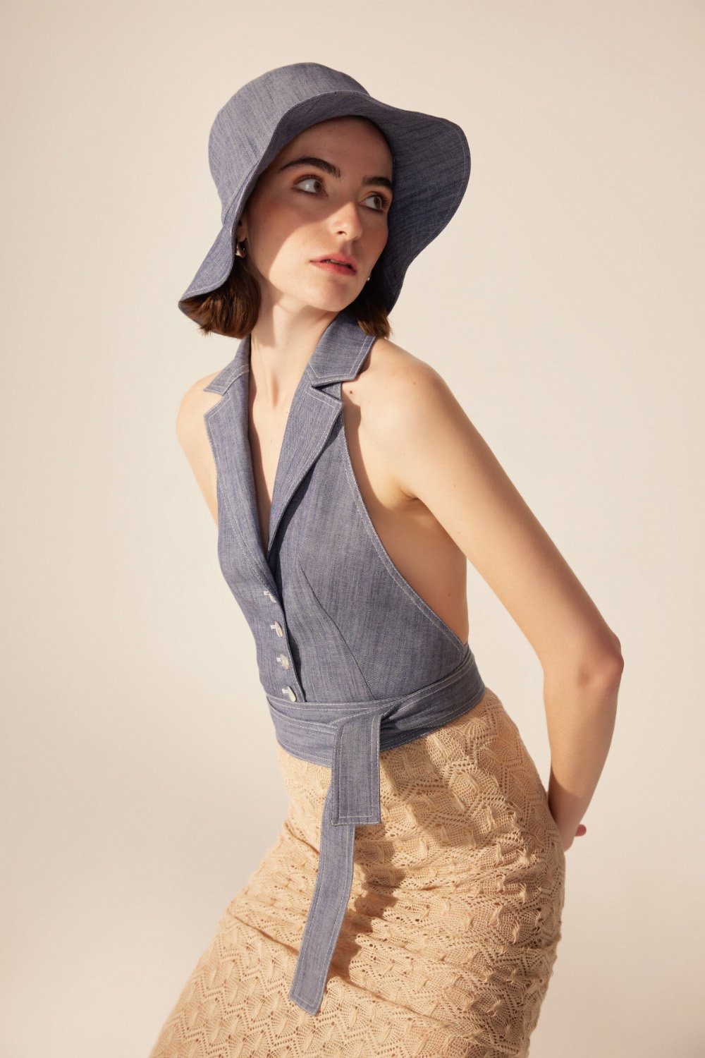 Crescent Line-Mood Bucket Şapka-Bucket Hat-1-Milagron.com