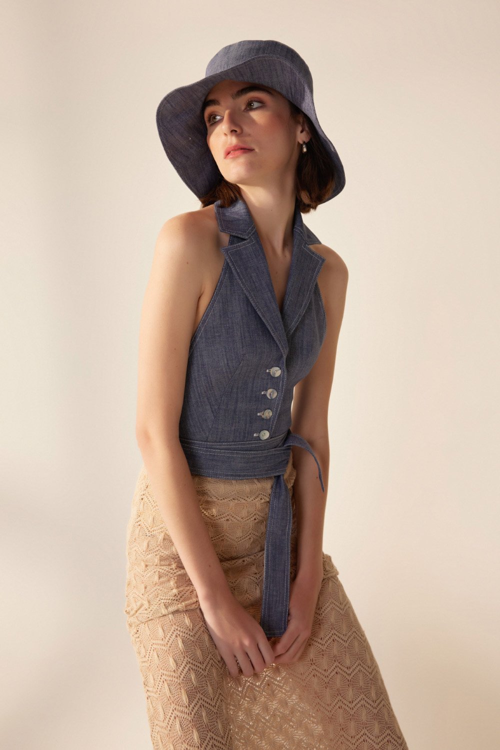 Crescent Line-Mood Bucket Şapka-Bucket Hat-3-Milagron.com