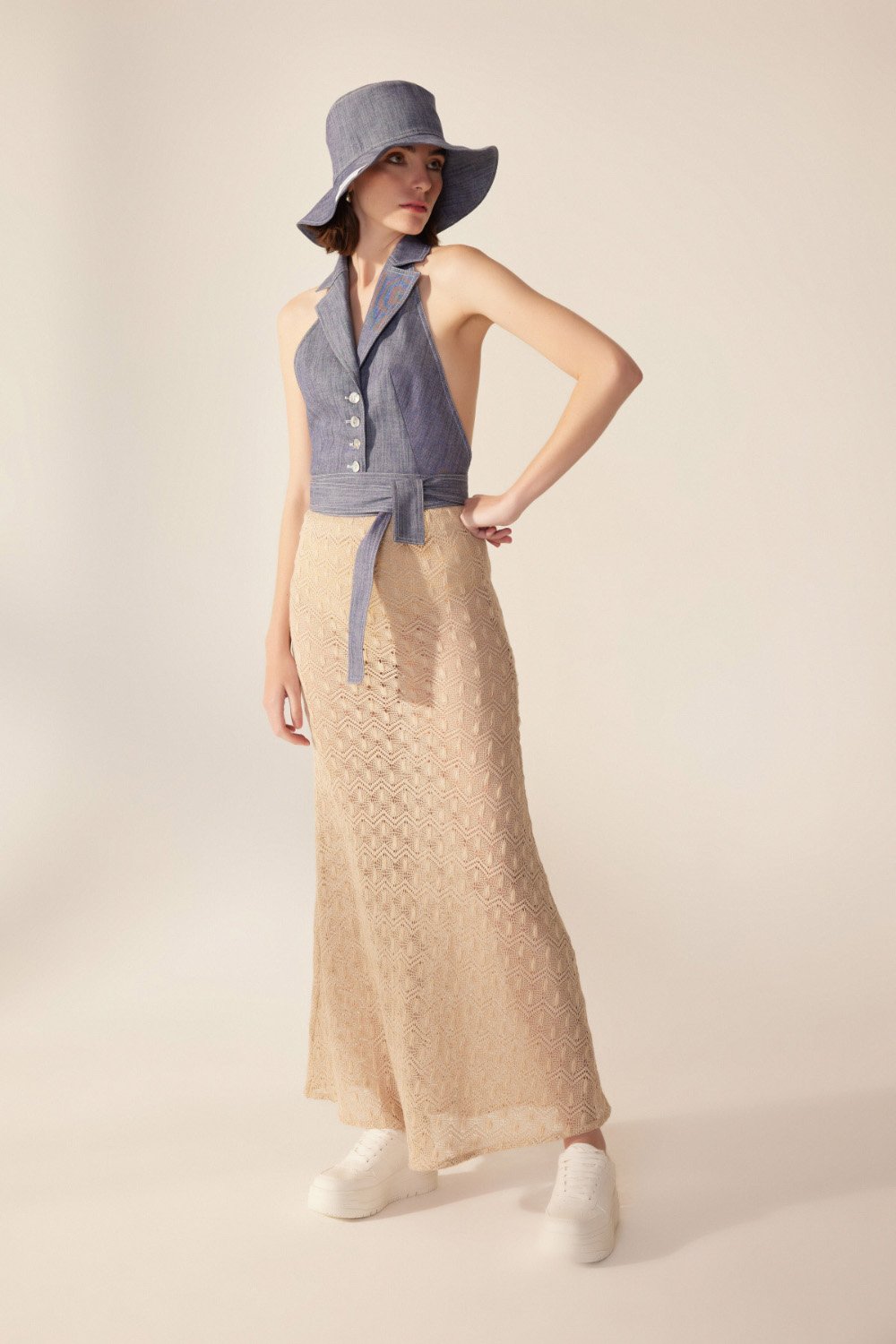 Crescent Line-Mood Bucket Şapka-Bucket Hat-5-Milagron.com