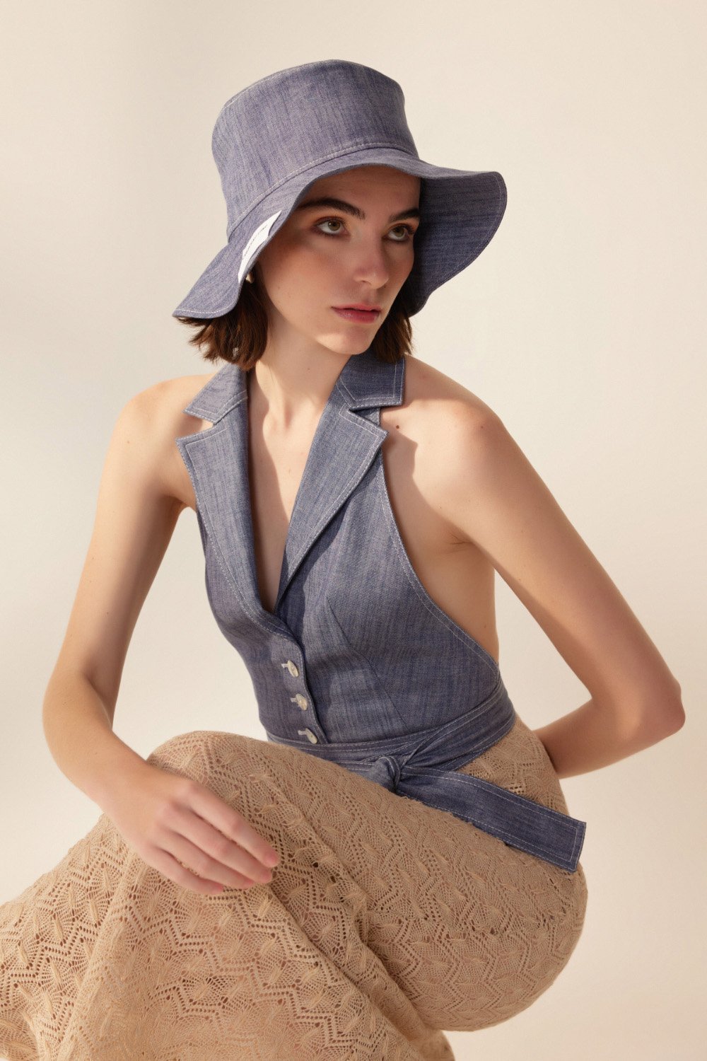 Crescent Line-Mood Bucket Şapka-Bucket Hat-6-Milagron.com