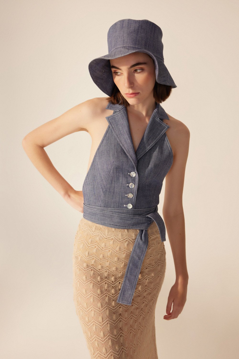 Crescent Line-Mood Bucket Şapka-Bucket Hat-7-Milagron.com