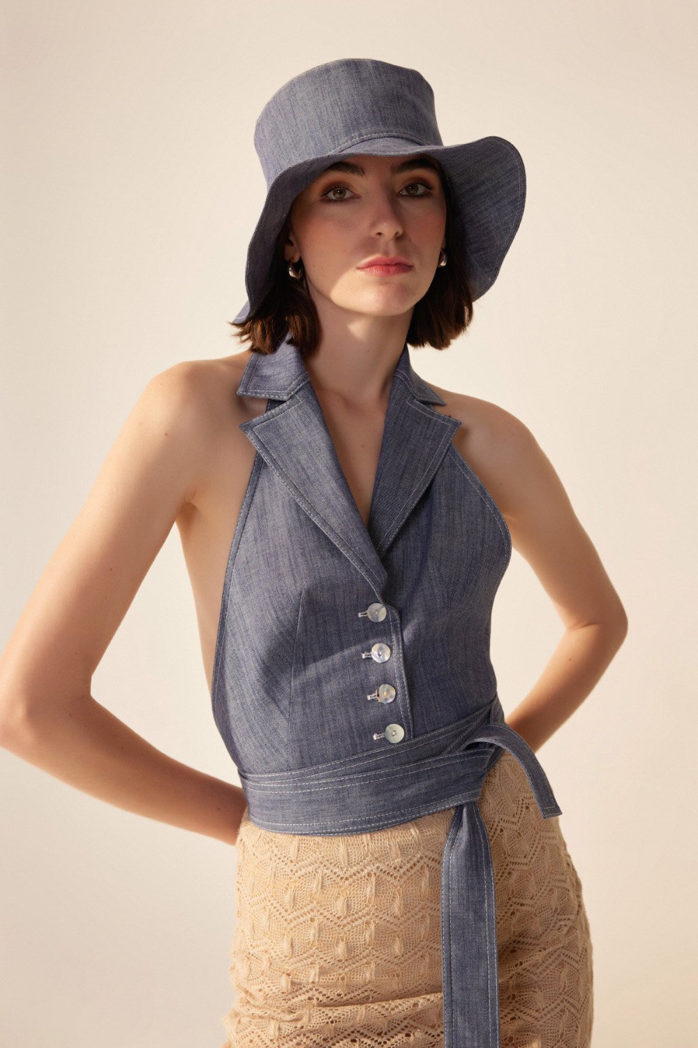 Crescent Line-Mood Bucket Şapka-Bucket Hat-8-Milagron.com