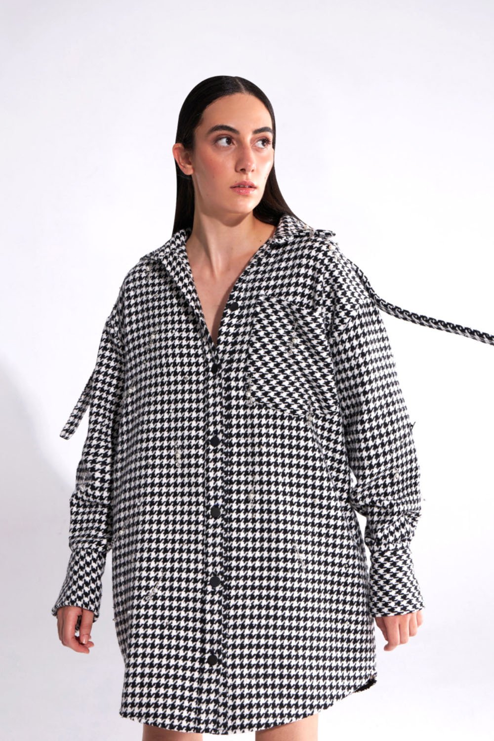 Crescent Line-Pearlon Gömlek Elbise-Gömlek-1-Milagron.com