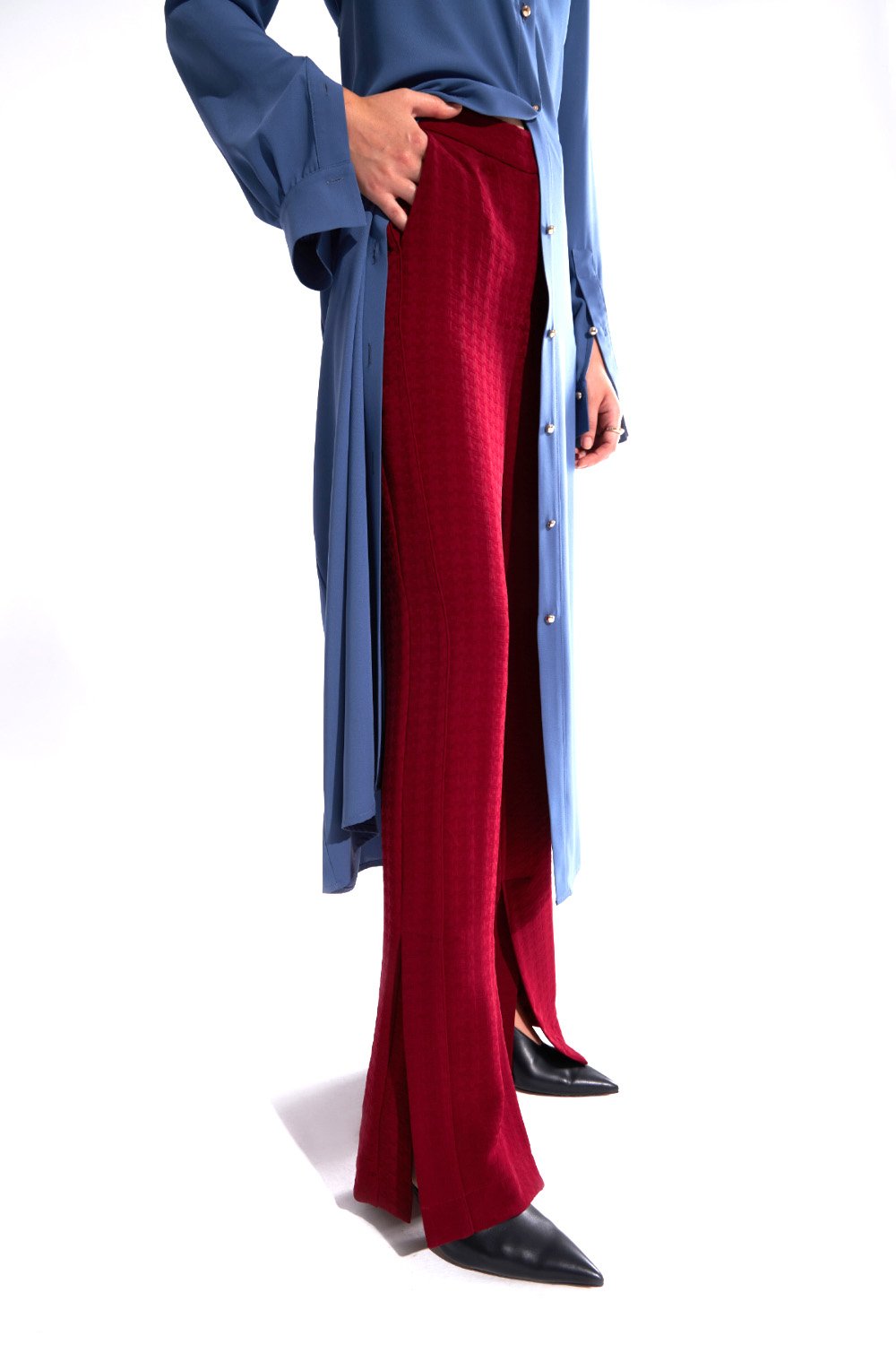 Crescent Line-Phase Pantolon Bordo-Pantolon-2-Milagron.com