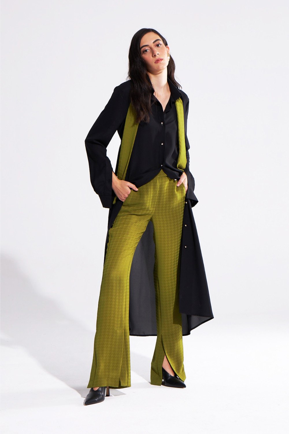 Crescent Line-Phase Pantolon Yeşil-Pantolon-2-Milagron.com