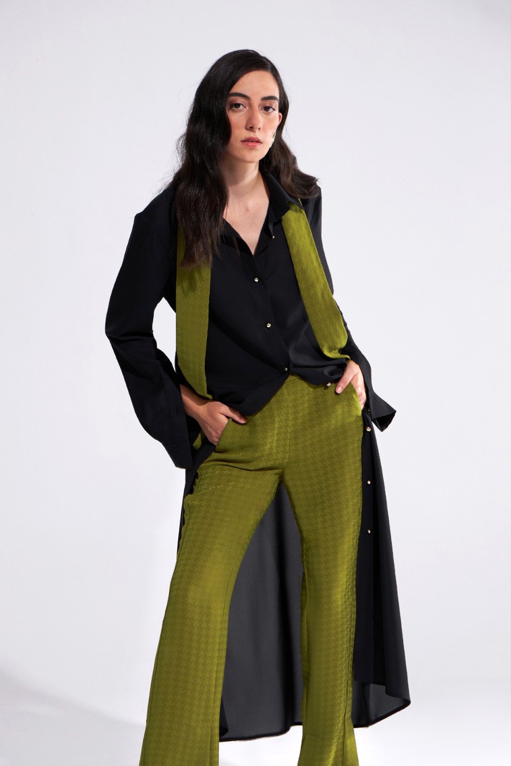 Crescent Line-Phase Pantolon Yeşil-Pantolon-8-Milagron.com