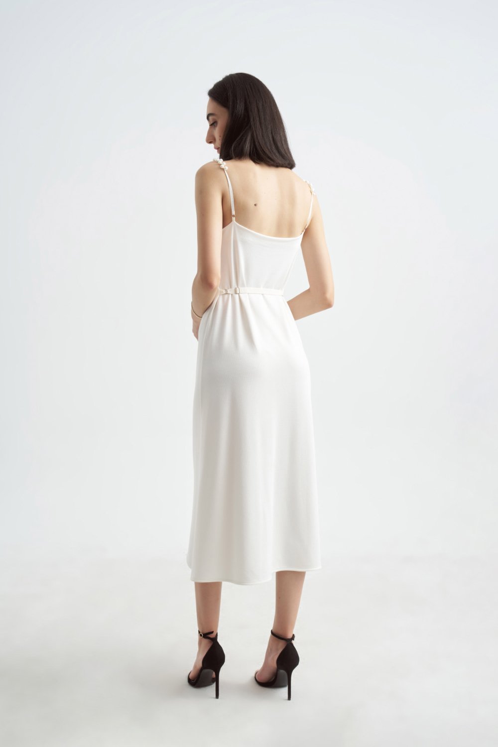 Crescent Line-Queen Elbise Beyaz-Elbise-3-Milagron.com