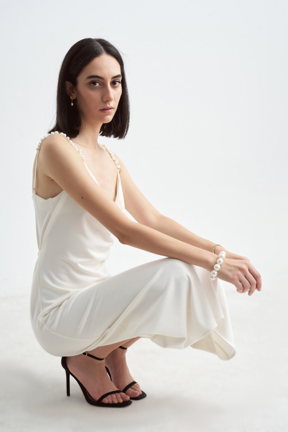 Crescent Line-Queen Elbise Beyaz-Elbise-6-Milagron.com