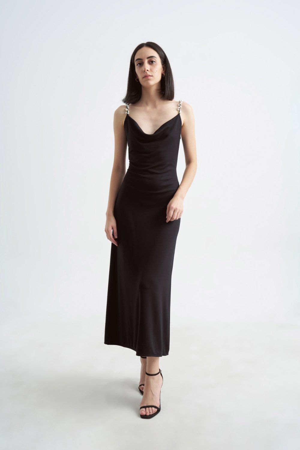 Crescent Line-Queen Elbise Siyah-Elbise-1-Milagron.com