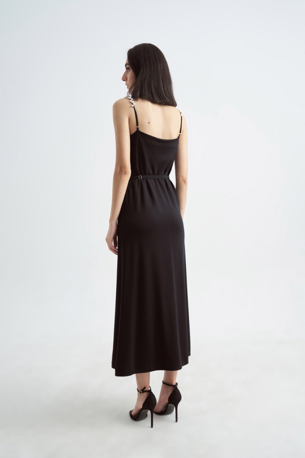 Crescent Line-Queen Elbise Siyah-Elbise-4-Milagron.com