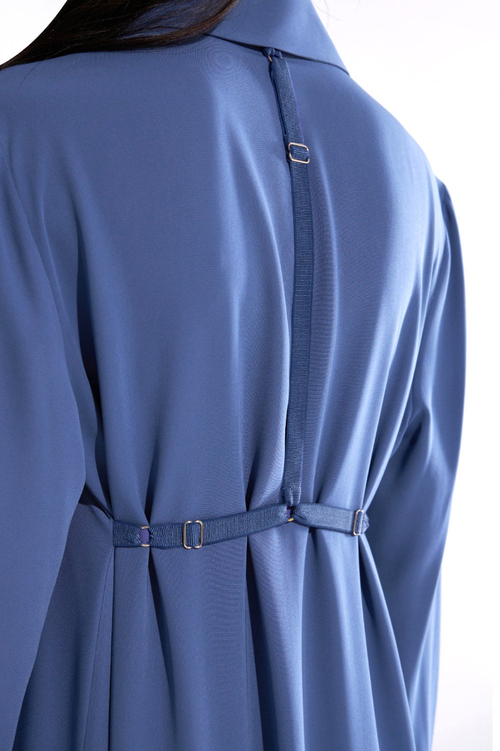 Crescent Line-Tide Gömlek Elbise Mavi-Elbise-9-Milagron.com