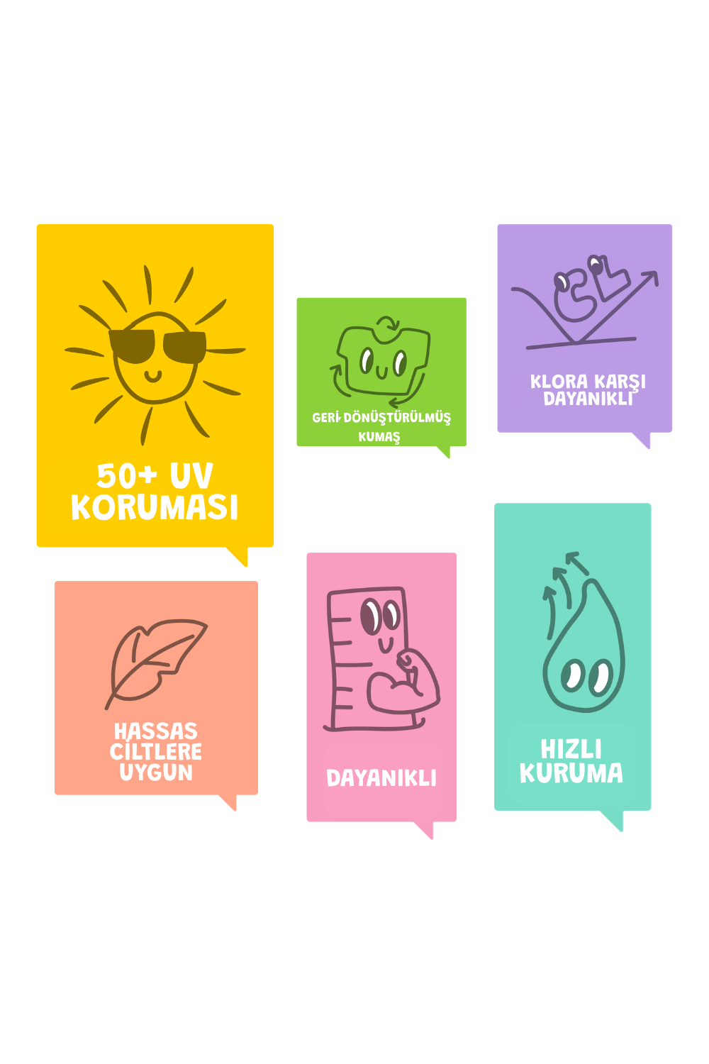 Uv Korumalı Upf 50+ Çapraz Askılı Mayo- Beebee Koleksiyonu - 3
