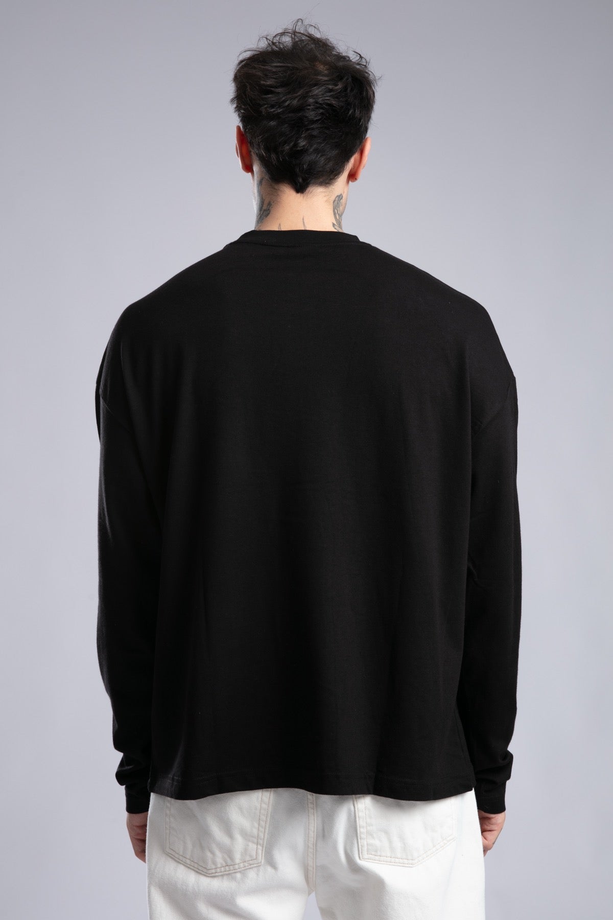 Catch-Minimal Logo Baskılı İnce Sweatshirt-Sweatshirts & Hoodies-4-Milagron.com