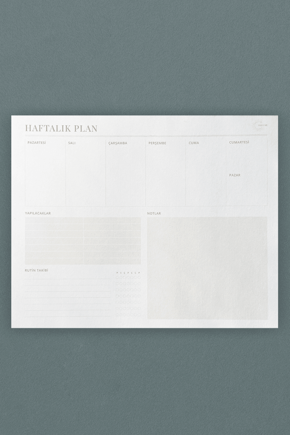 Daily Me Wellbeing-2'li Planlayıcı Set-Ajanda-4-Milagron.com