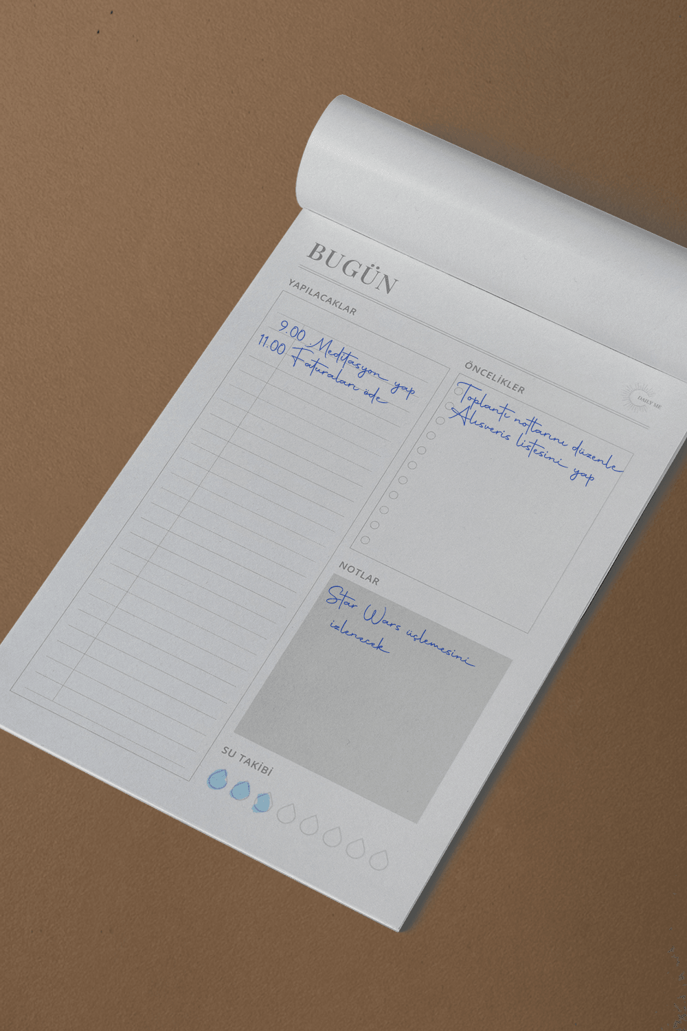 Daily Me Wellbeing-3'lü Bütünsel Set-Ajanda-8-Milagron.com