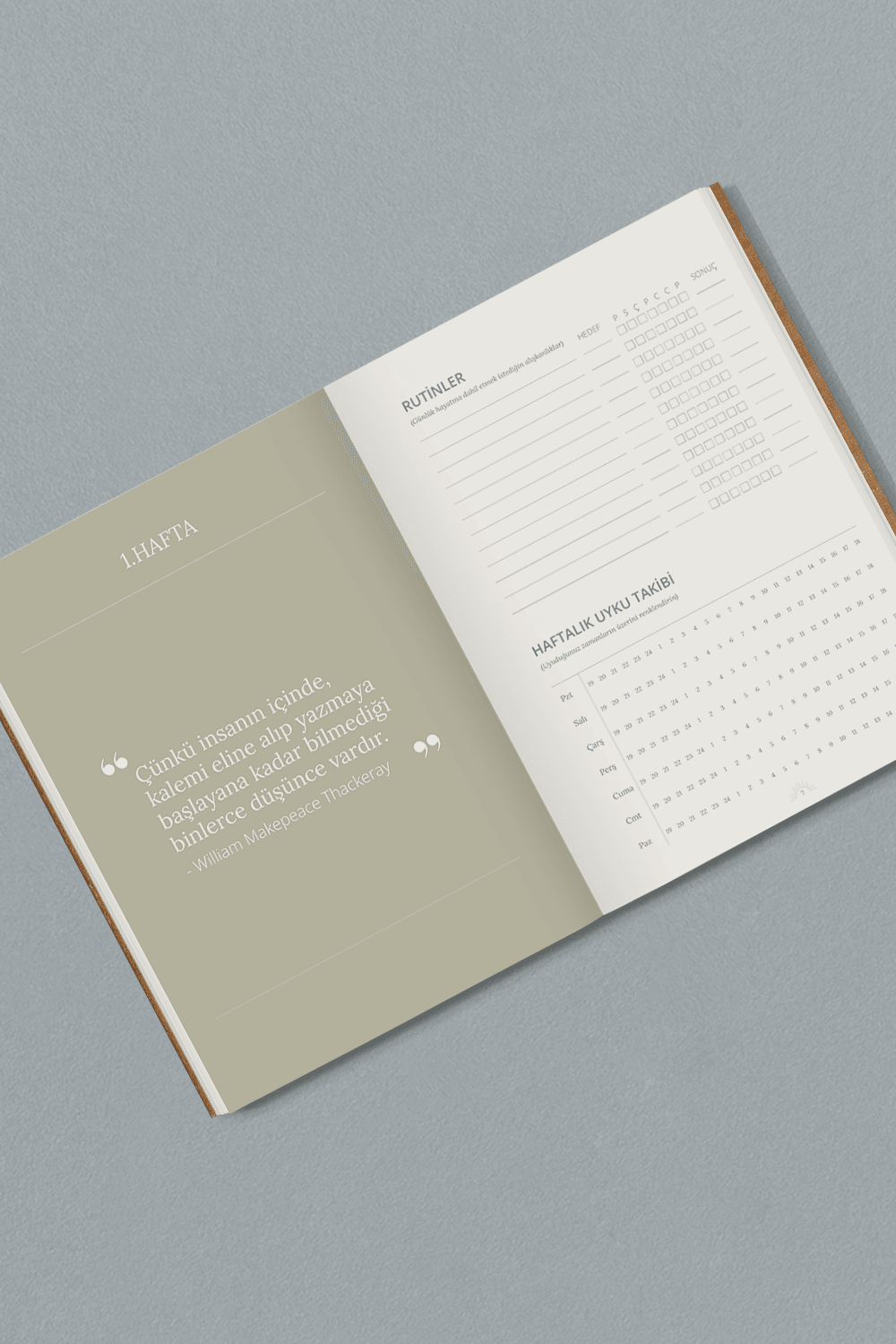 Daily Me Wellbeing-Wellbeing Journal (Türkçe)-Ajanda-2-Milagron.com