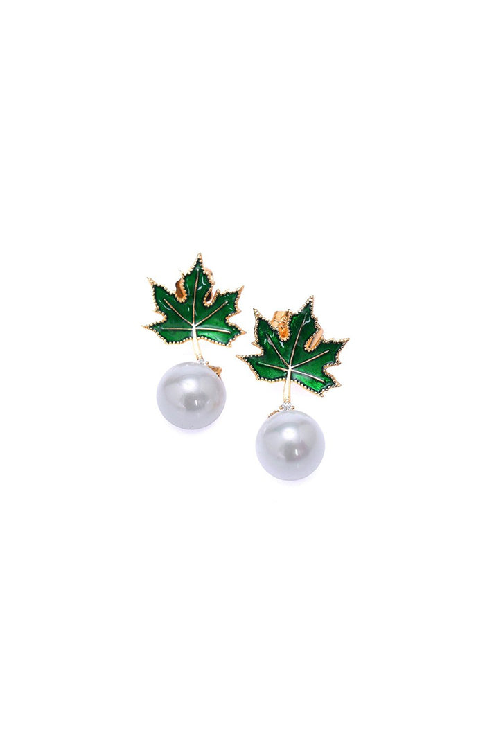 Damla Kalender-Autumn Pearl Earrings-Küpe-2-Milagron.com