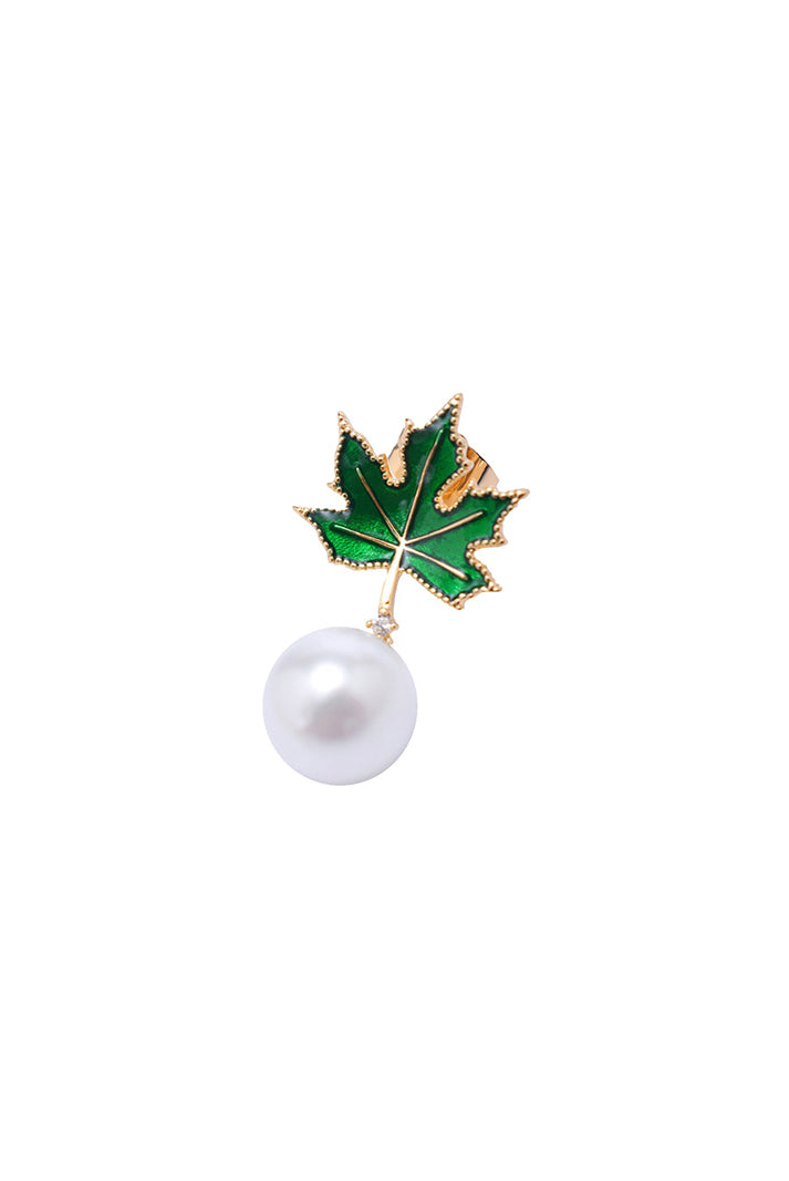 Damla Kalender-Autumn Pearl Earrings-Küpe-3-Milagron.com