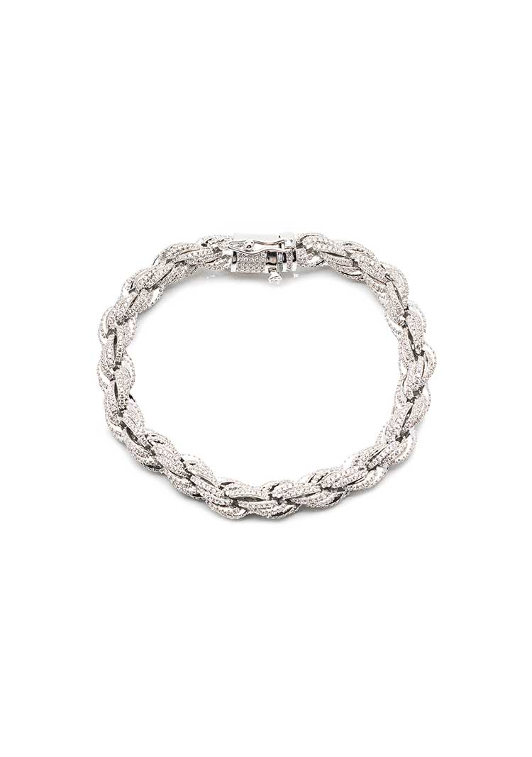 Damla Kalender-Diamond Braid Bracelet-Bileklik-1-Milagron.com