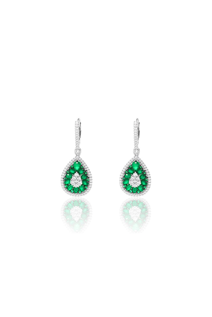 Damla Kalender-Diamond Drop Earrings-Küpe-1-Milagron.com