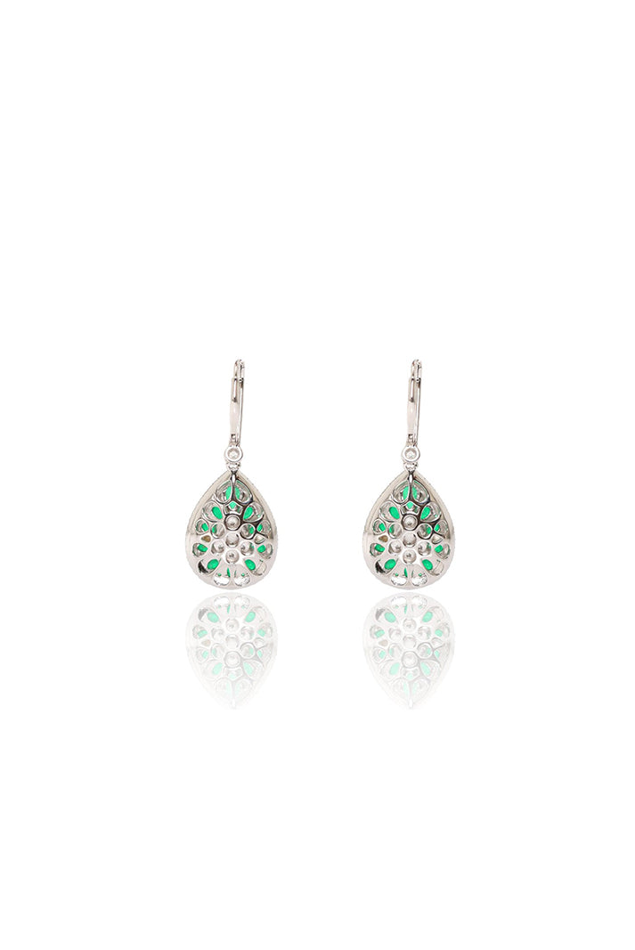Damla Kalender-Diamond Drop Earrings-Küpe-4-Milagron.com