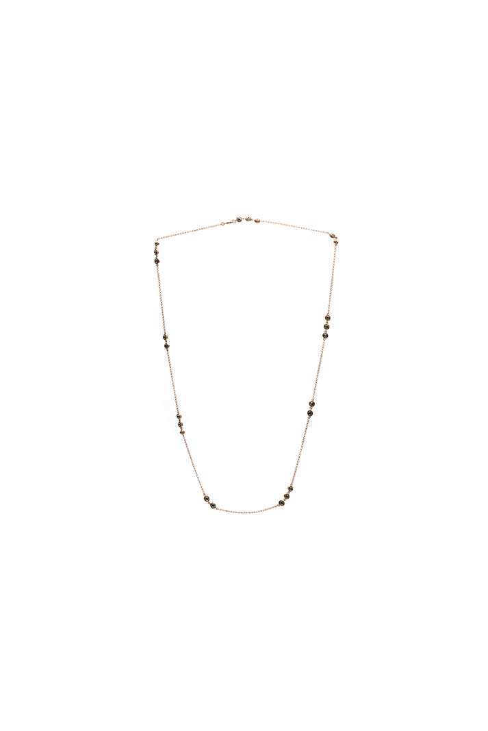 Damla Kalender-Diamond Long Necklace-Kolye-1-Milagron.com