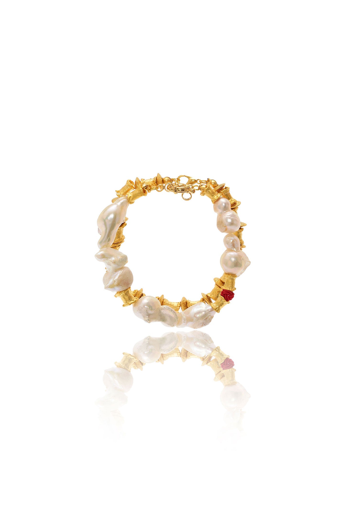 Damla Kalender-Duo Pearl Bracelet-Bileklik-1-Milagron.com
