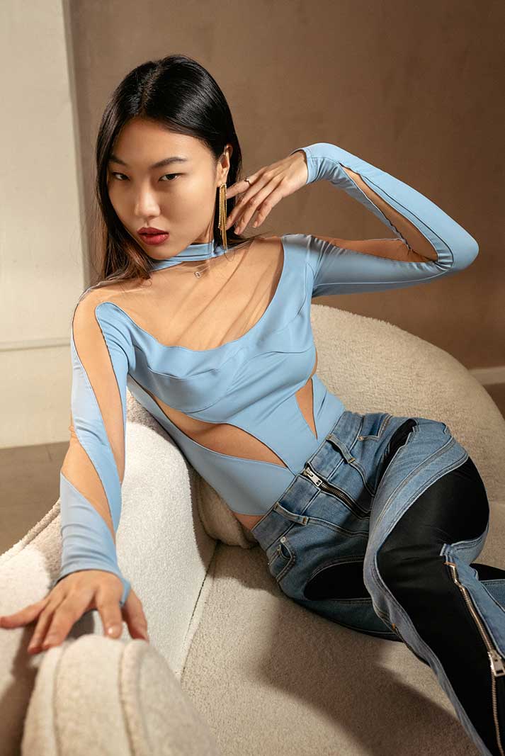 Damla Kalender-Golden Rain Earrings-Küpe-6-Milagron.com