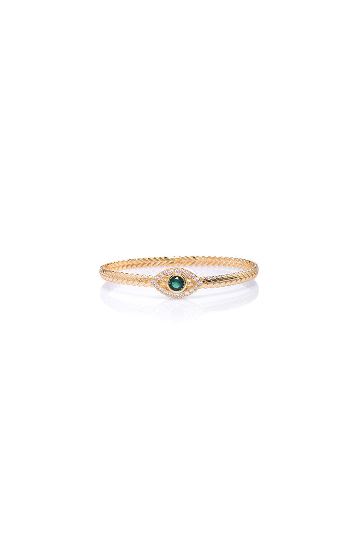 Damla Kalender-Green Eye Bracelet-Bileklik-1-Milagron.com