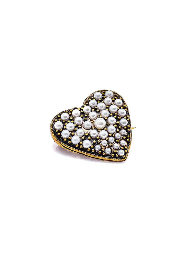 Damla Kalender-Heart Brooch-Broş-2-Milagron.com