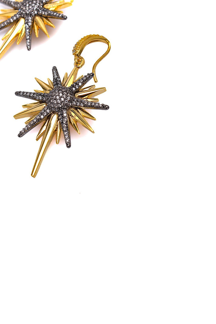 Damla Kalender-Pole Star Earrings-Küpe-4-Milagron.com