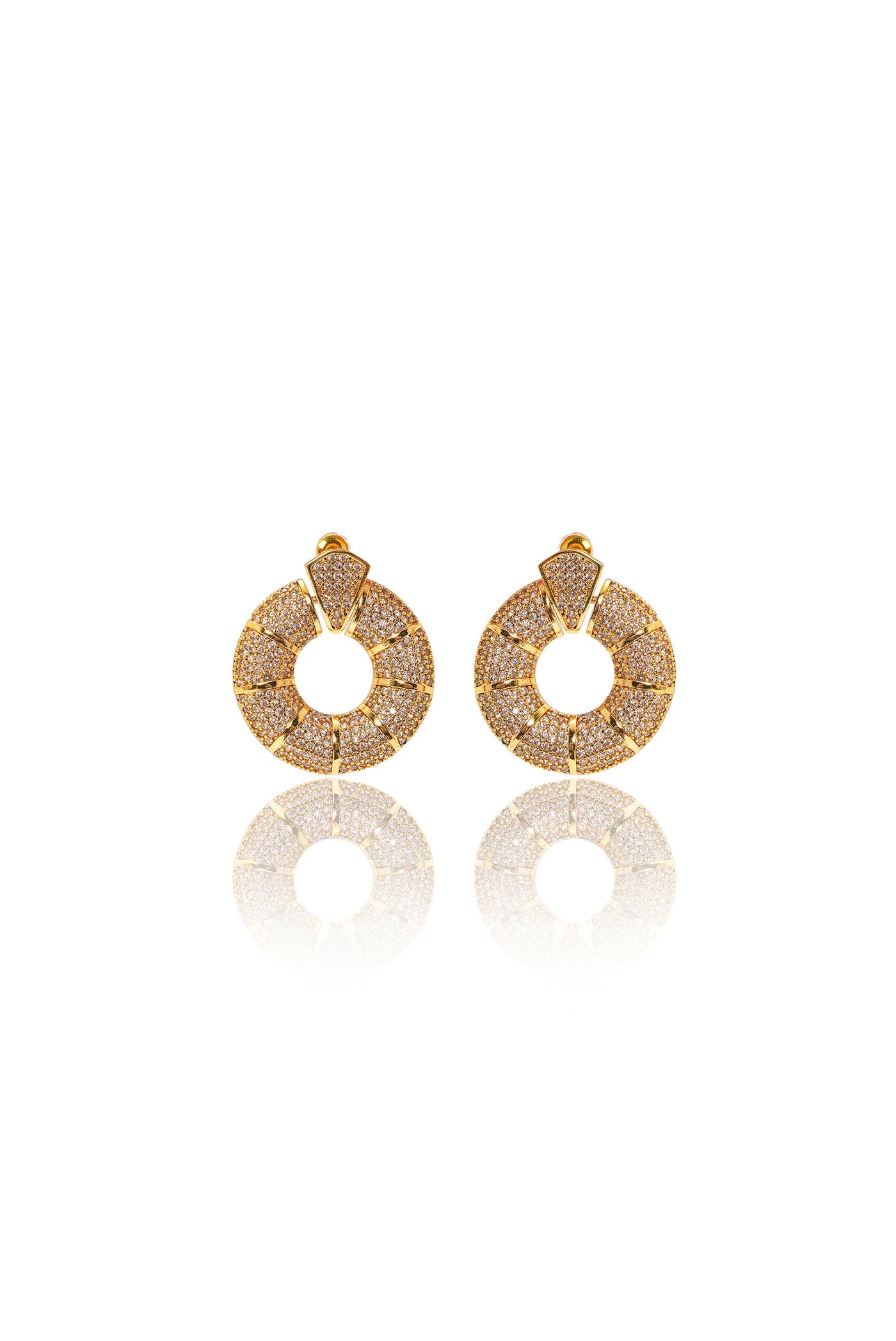Damla Kalender-Silver Circle Earrings-Küpe-2-Milagron.com
