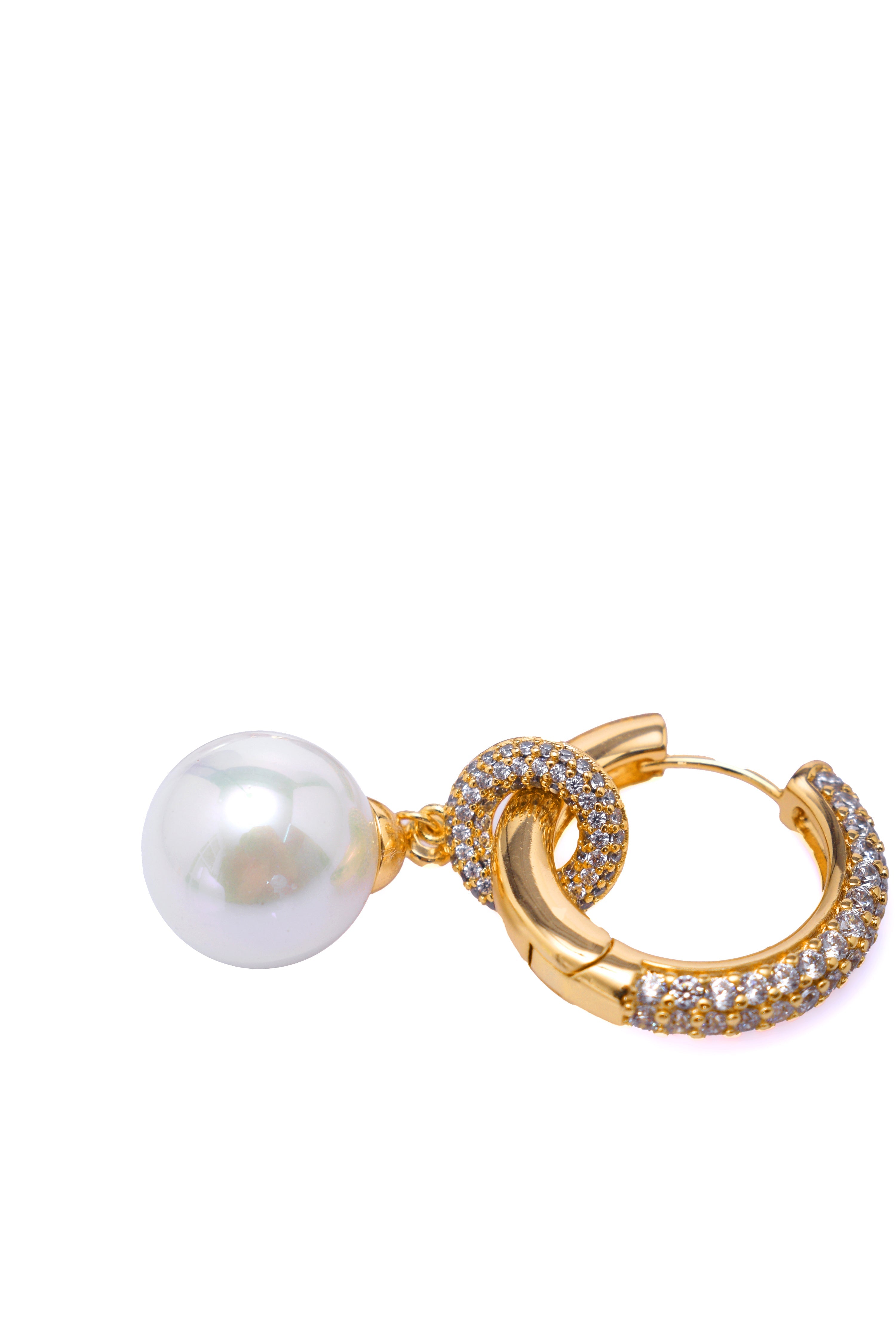Damla Kalender-Starlight Pearl Earrings-Küpe-3-Milagron.com