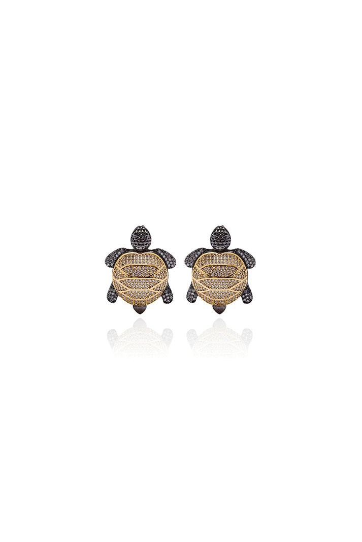 Damla Kalender-Tortoise Earrings-Küpe-1-Milagron.com