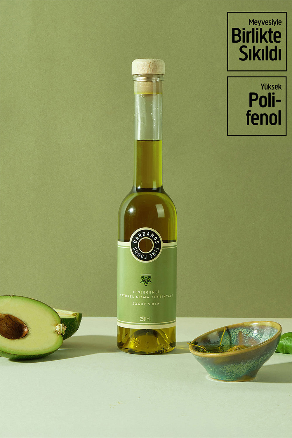 Fesleğenli Naturel Sızma Zeytinyağı 250 Ml - 0