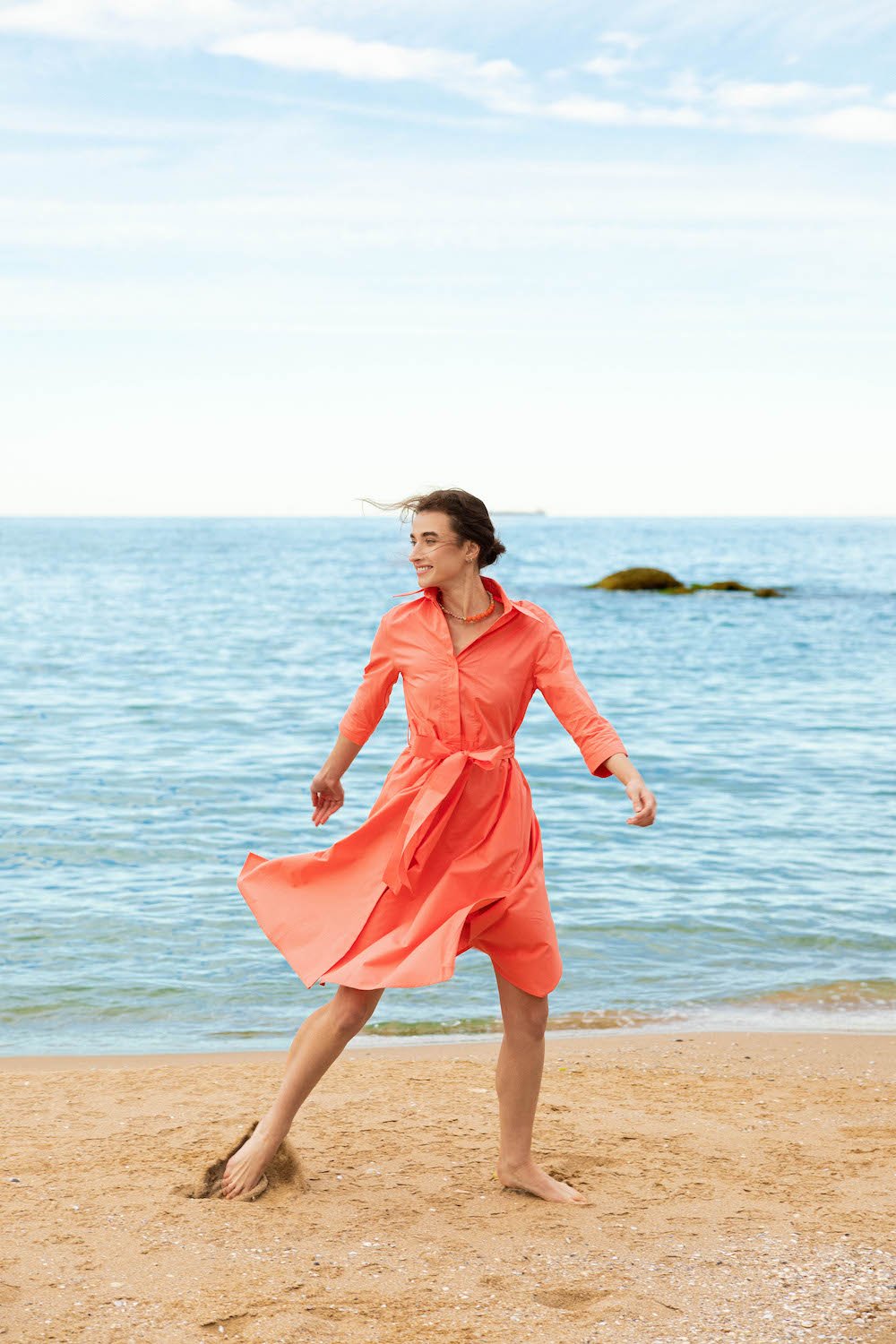 Darwin's-Gömlek Elbise-Elbise-4-Milagron.com