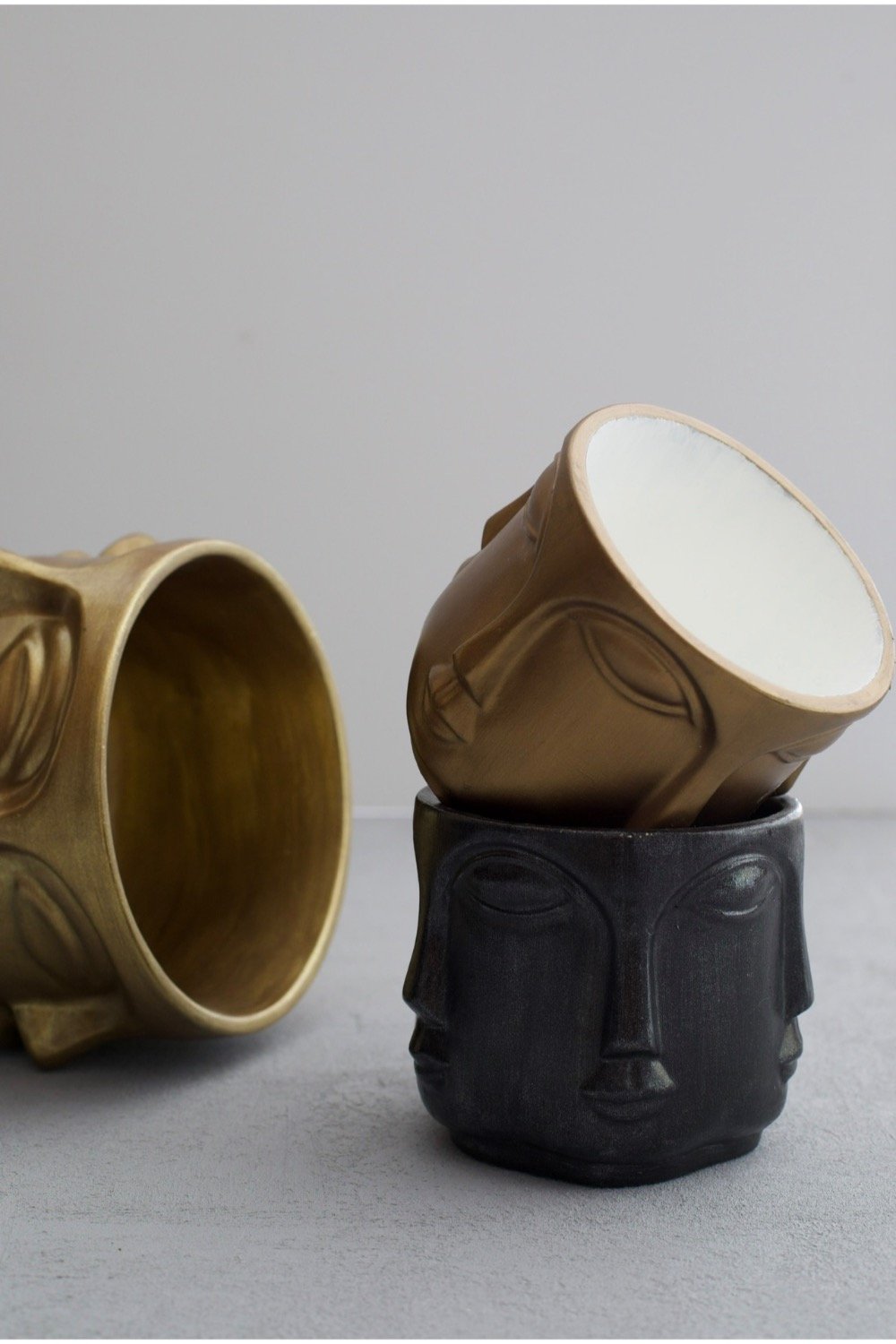 Dea'rt İstanbul-Adler Mini Saksı Altın-Dekoratif Saksı-2-Milagron.com