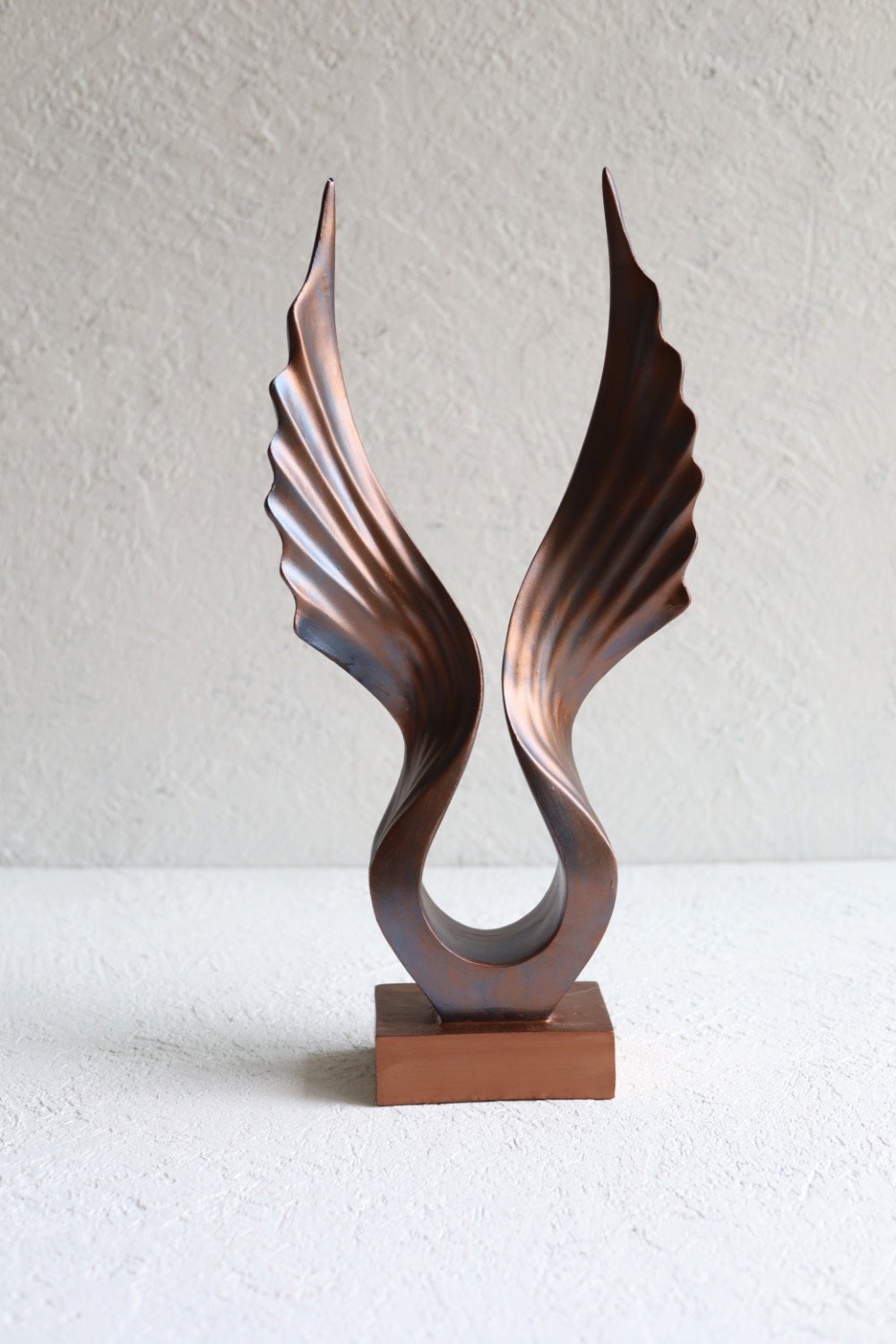 Dea'rt İstanbul-Bakır Detaylı Soyut Kanat Obje-Biblo-2-Milagron.com