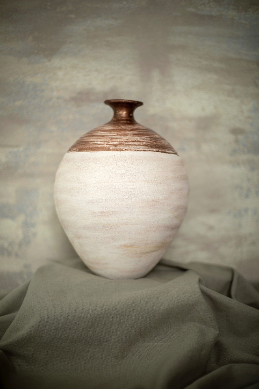 Dea'rt İstanbul-Bohem Seri Bakır Detaylı Tombul Büyük Vazo-Vazo-2-Milagron.com