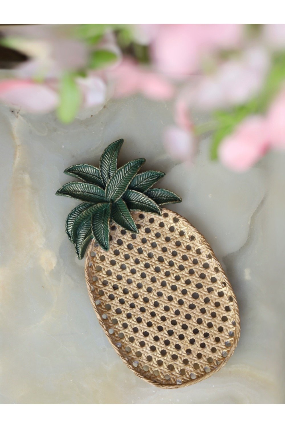Dea'rt İstanbul-Hazeran Görünümlü Ananas Tabak-Dekoratif Kase-1-Milagron.com