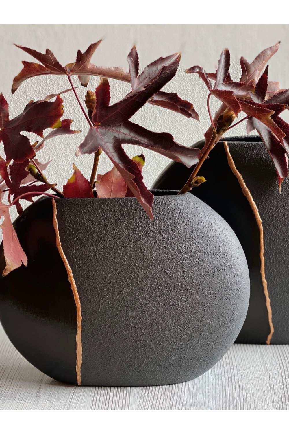 Dea'rt İstanbul-İkili Siyah Şerit Vazo-Vazo-2-Milagron.com